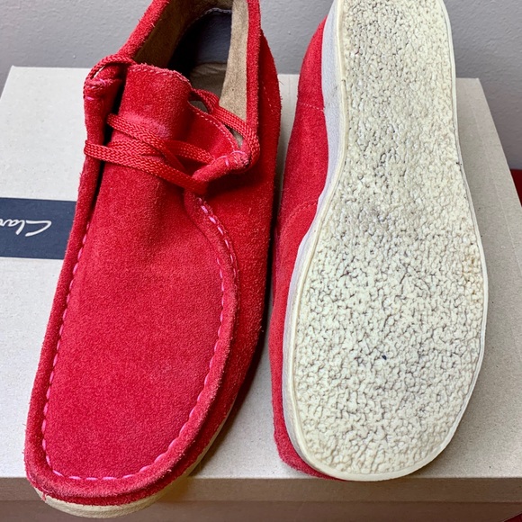 Red Clarks Wallabees Size 8 main image 4